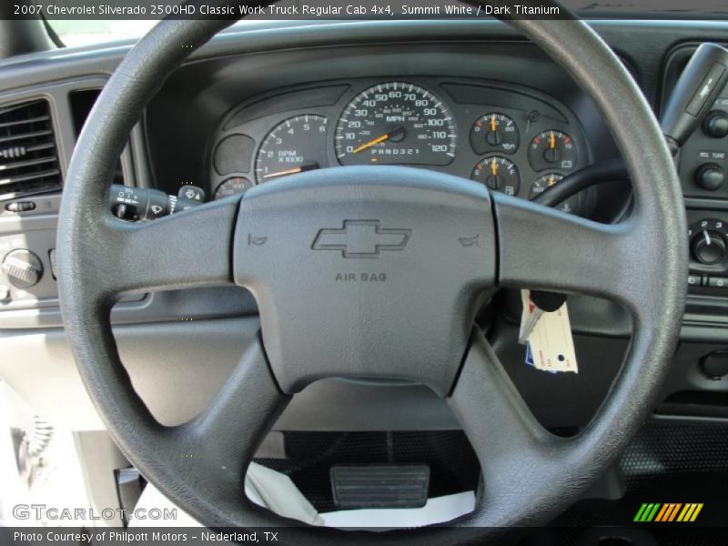 Summit White / Dark Titanium 2007 Chevrolet Silverado 2500HD Classic Work Truck Regular Cab 4x4