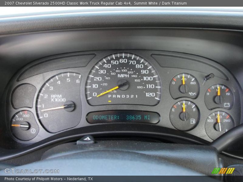 Summit White / Dark Titanium 2007 Chevrolet Silverado 2500HD Classic Work Truck Regular Cab 4x4
