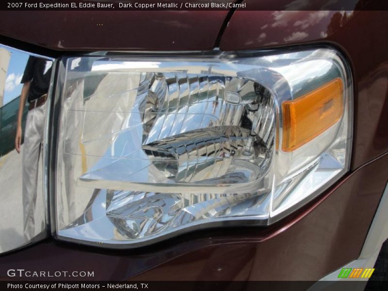 Dark Copper Metallic / Charcoal Black/Camel 2007 Ford Expedition EL Eddie Bauer