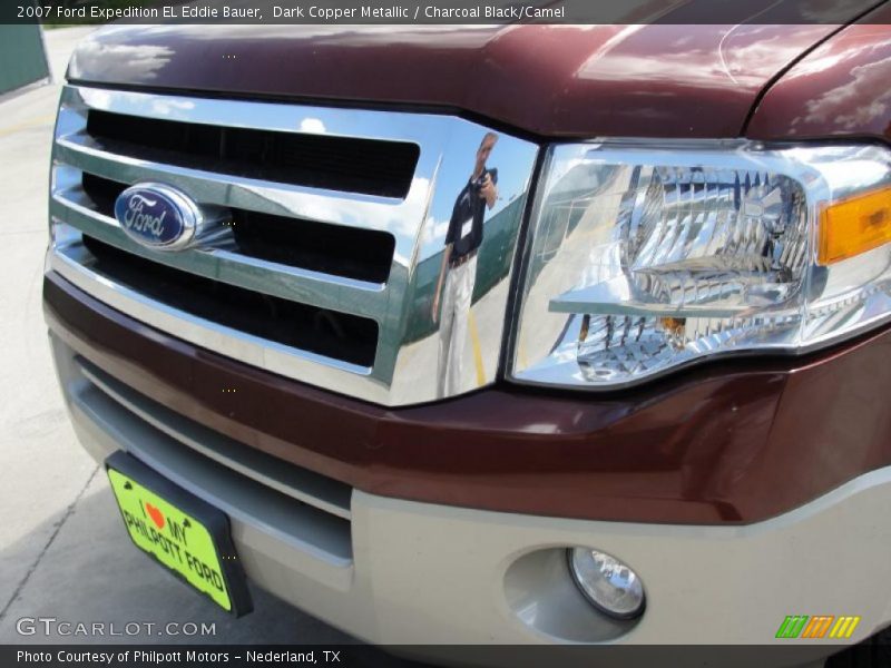 Dark Copper Metallic / Charcoal Black/Camel 2007 Ford Expedition EL Eddie Bauer