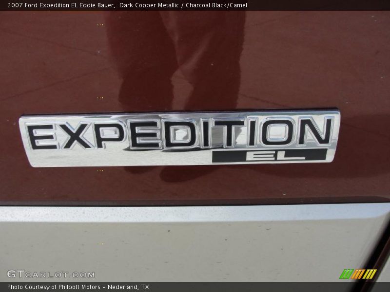 Dark Copper Metallic / Charcoal Black/Camel 2007 Ford Expedition EL Eddie Bauer
