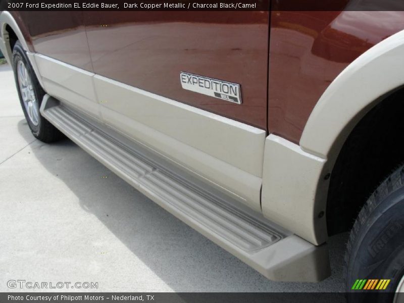 Dark Copper Metallic / Charcoal Black/Camel 2007 Ford Expedition EL Eddie Bauer
