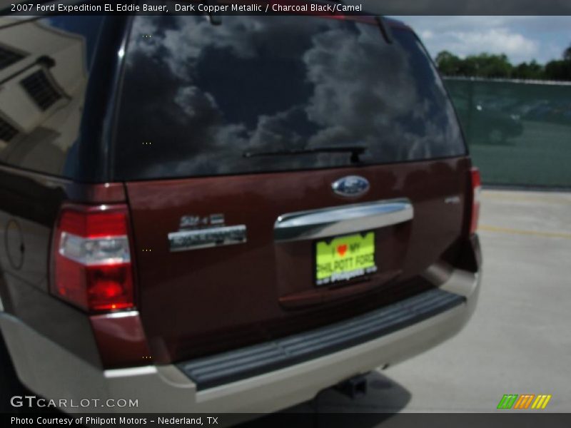 Dark Copper Metallic / Charcoal Black/Camel 2007 Ford Expedition EL Eddie Bauer