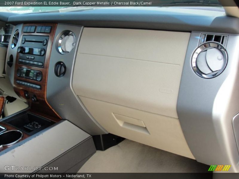 Dark Copper Metallic / Charcoal Black/Camel 2007 Ford Expedition EL Eddie Bauer