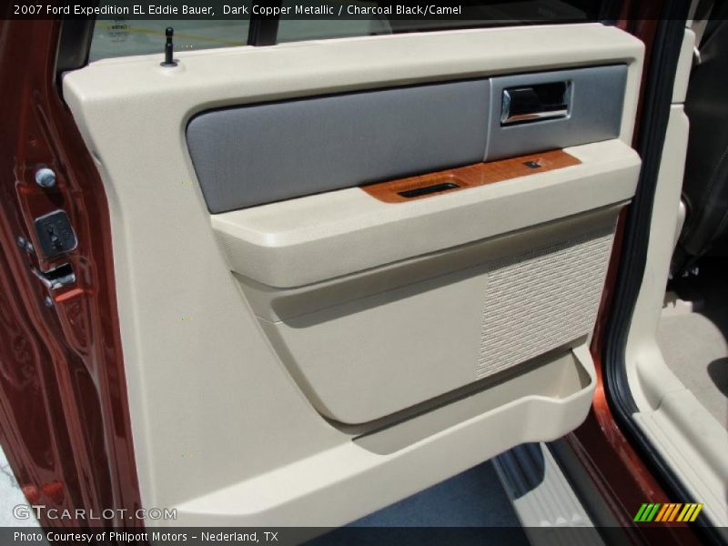 Dark Copper Metallic / Charcoal Black/Camel 2007 Ford Expedition EL Eddie Bauer