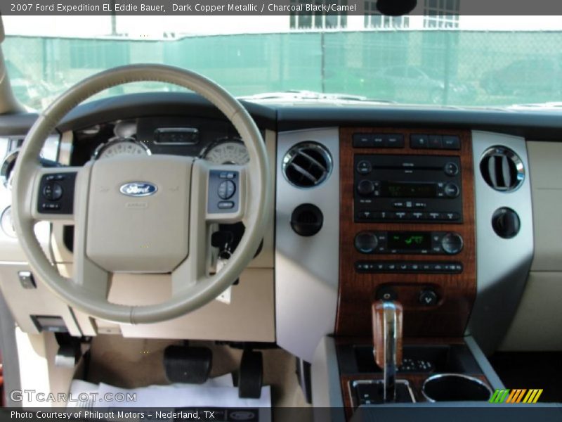 Dark Copper Metallic / Charcoal Black/Camel 2007 Ford Expedition EL Eddie Bauer
