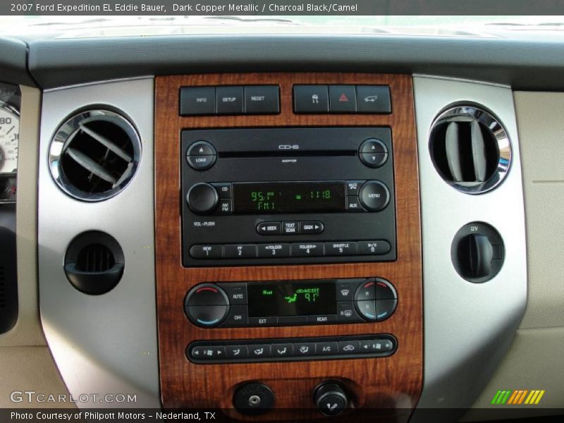 Dark Copper Metallic / Charcoal Black/Camel 2007 Ford Expedition EL Eddie Bauer