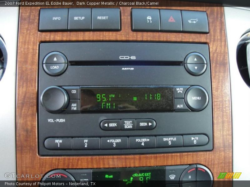 Dark Copper Metallic / Charcoal Black/Camel 2007 Ford Expedition EL Eddie Bauer