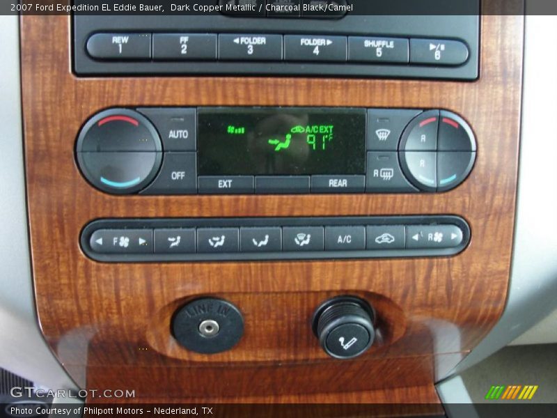 Dark Copper Metallic / Charcoal Black/Camel 2007 Ford Expedition EL Eddie Bauer