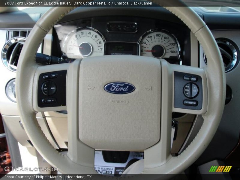 Dark Copper Metallic / Charcoal Black/Camel 2007 Ford Expedition EL Eddie Bauer