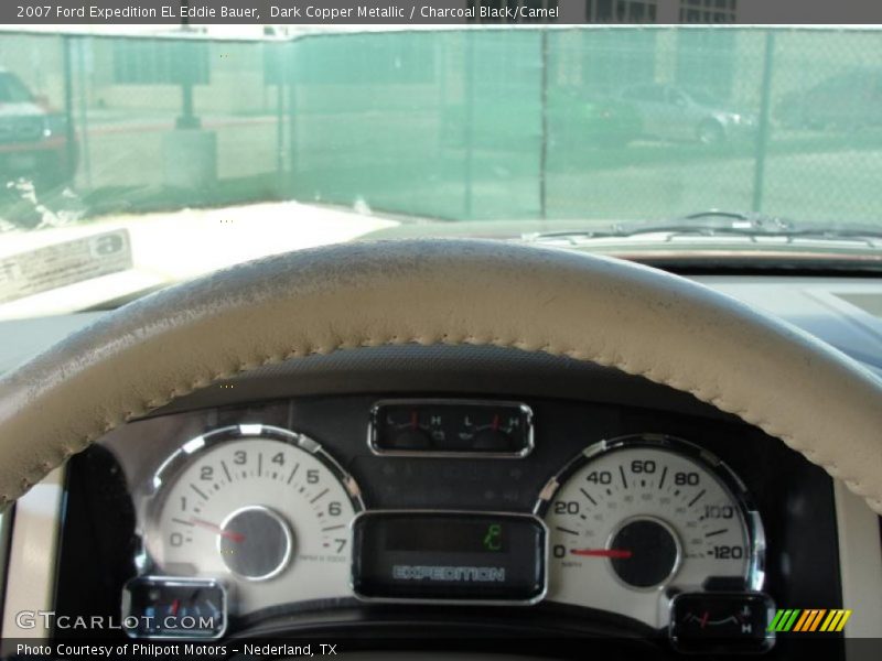 Dark Copper Metallic / Charcoal Black/Camel 2007 Ford Expedition EL Eddie Bauer