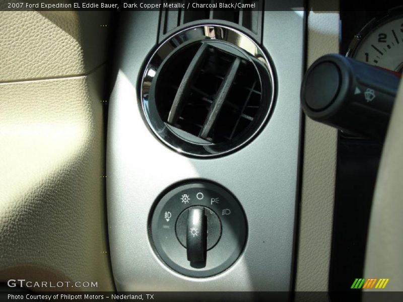 Dark Copper Metallic / Charcoal Black/Camel 2007 Ford Expedition EL Eddie Bauer