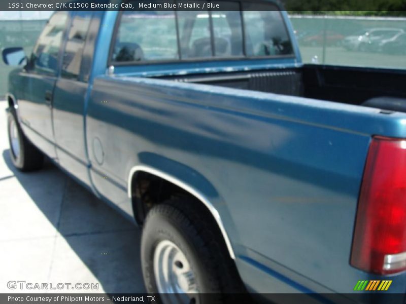 Medium Blue Metallic / Blue 1991 Chevrolet C/K C1500 Extended Cab