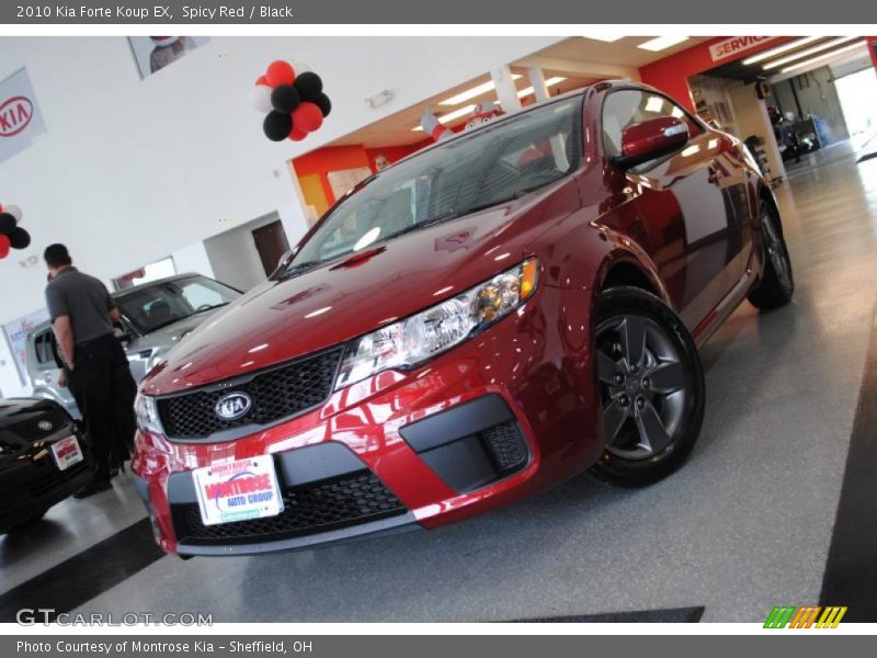 Spicy Red / Black 2010 Kia Forte Koup EX