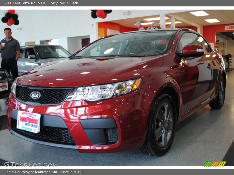 Spicy Red / Black 2010 Kia Forte Koup EX