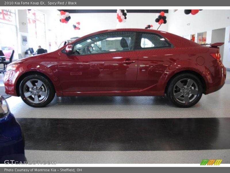 Spicy Red / Black 2010 Kia Forte Koup EX
