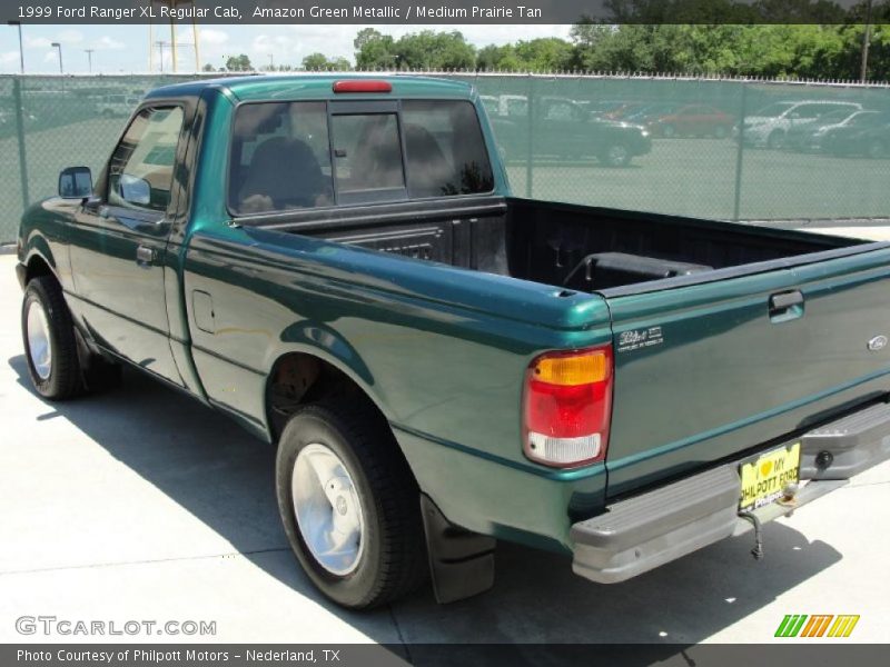 Amazon Green Metallic / Medium Prairie Tan 1999 Ford Ranger XL Regular Cab