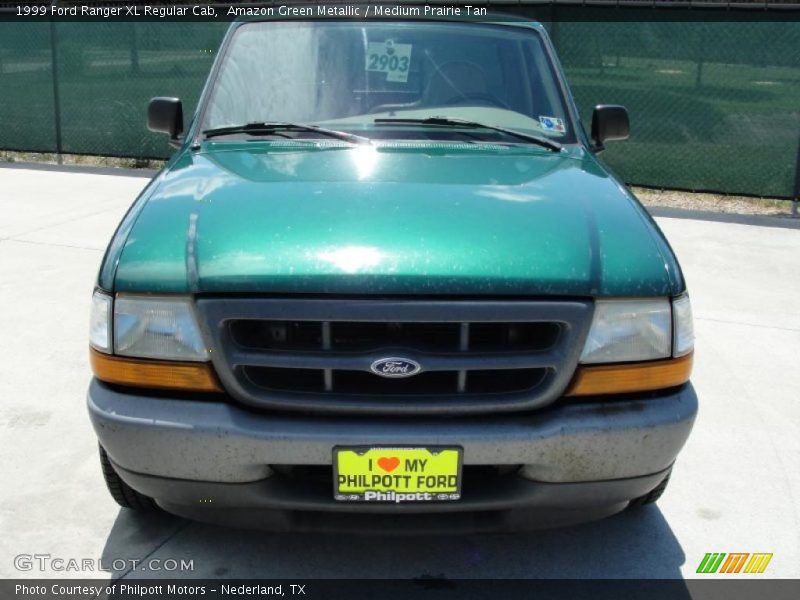 Amazon Green Metallic / Medium Prairie Tan 1999 Ford Ranger XL Regular Cab
