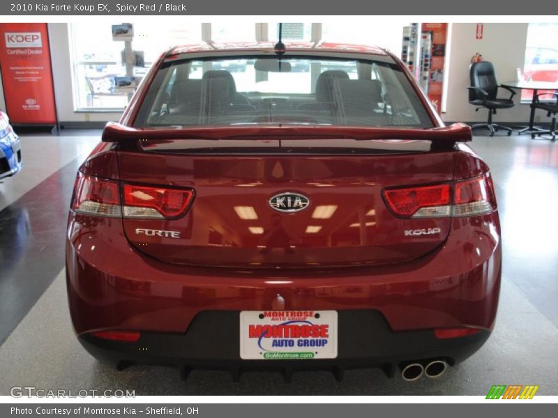 Spicy Red / Black 2010 Kia Forte Koup EX