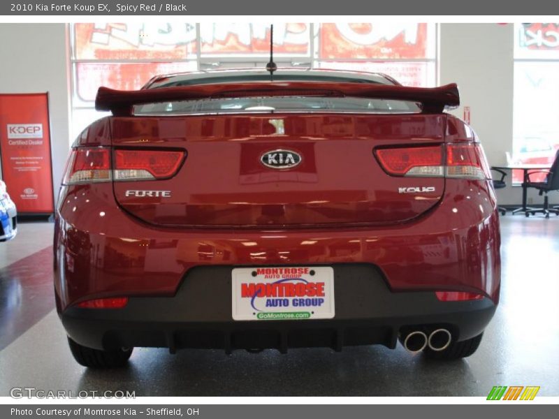 Spicy Red / Black 2010 Kia Forte Koup EX