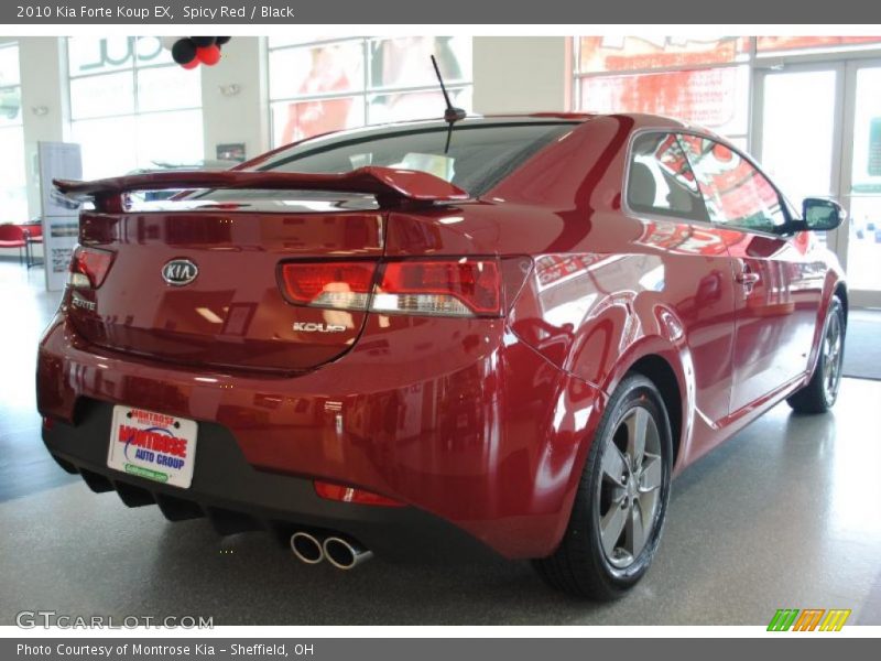 Spicy Red / Black 2010 Kia Forte Koup EX