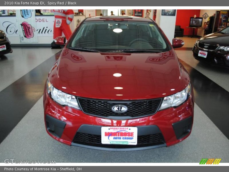 Spicy Red / Black 2010 Kia Forte Koup EX