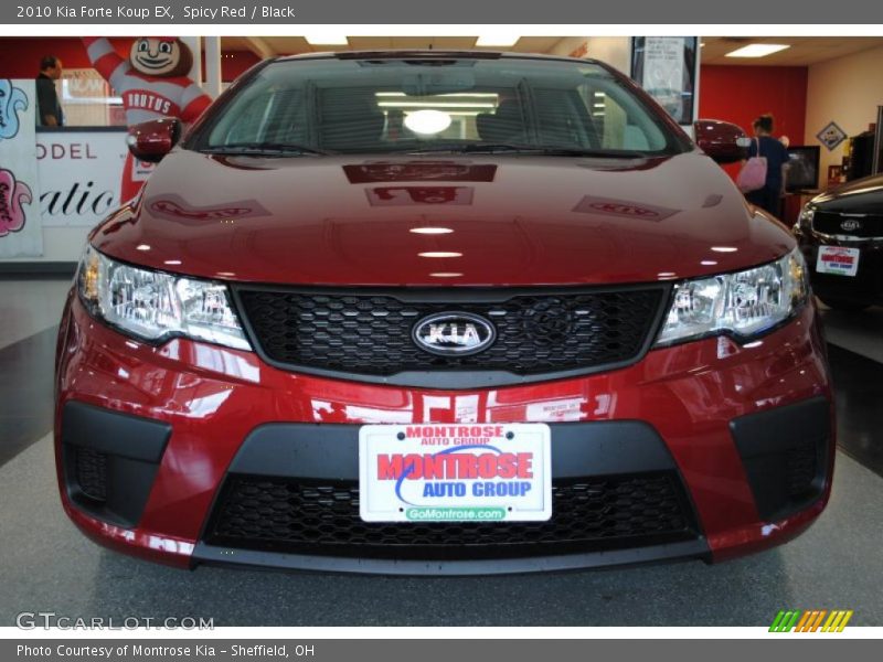 Spicy Red / Black 2010 Kia Forte Koup EX