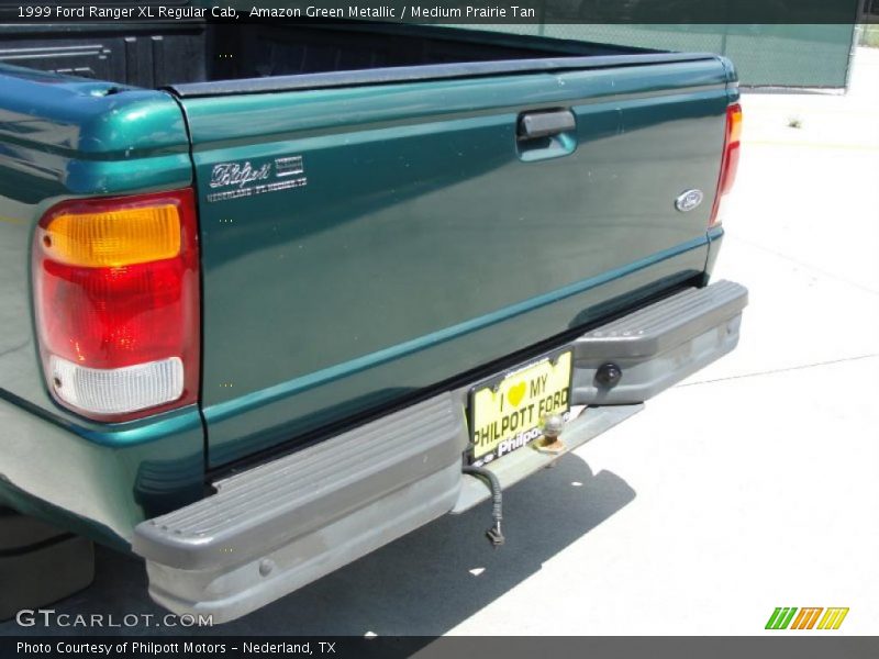 Amazon Green Metallic / Medium Prairie Tan 1999 Ford Ranger XL Regular Cab