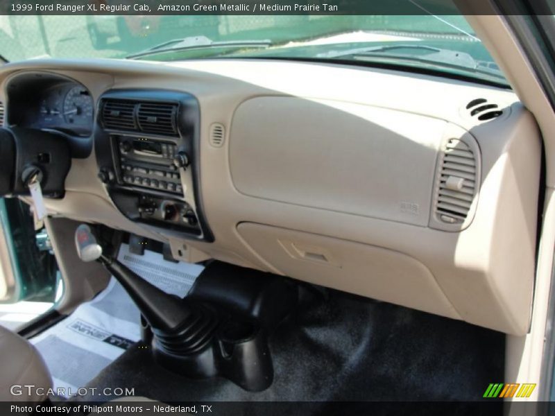 Amazon Green Metallic / Medium Prairie Tan 1999 Ford Ranger XL Regular Cab