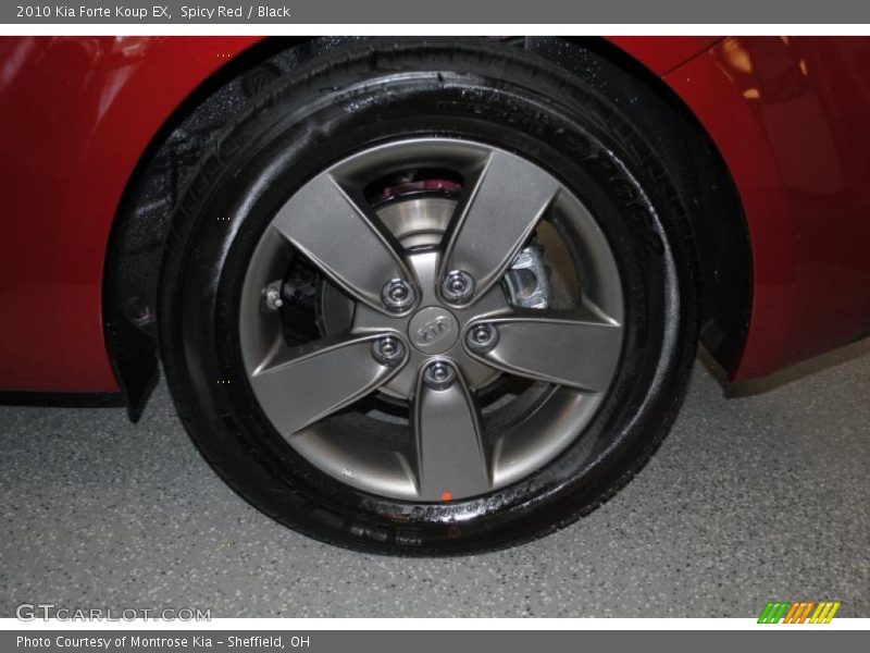 Spicy Red / Black 2010 Kia Forte Koup EX
