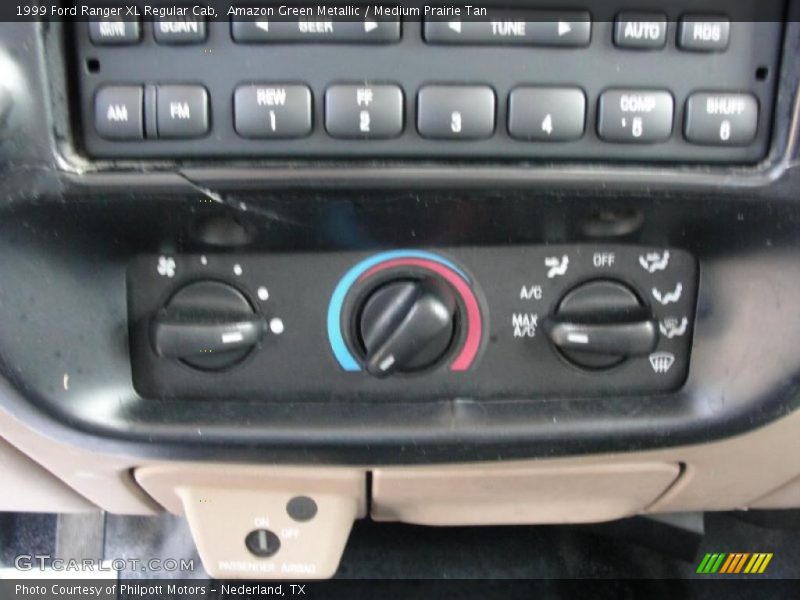 Amazon Green Metallic / Medium Prairie Tan 1999 Ford Ranger XL Regular Cab