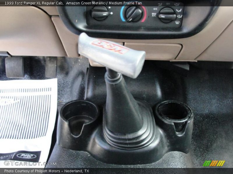 Amazon Green Metallic / Medium Prairie Tan 1999 Ford Ranger XL Regular Cab