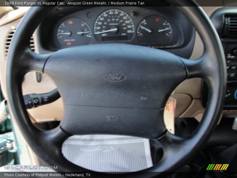 Amazon Green Metallic / Medium Prairie Tan 1999 Ford Ranger XL Regular Cab