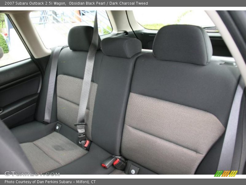 Obsidian Black Pearl / Dark Charcoal Tweed 2007 Subaru Outback 2.5i Wagon