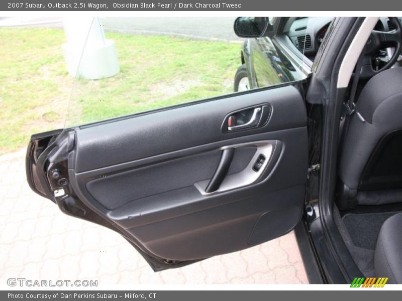 Obsidian Black Pearl / Dark Charcoal Tweed 2007 Subaru Outback 2.5i Wagon