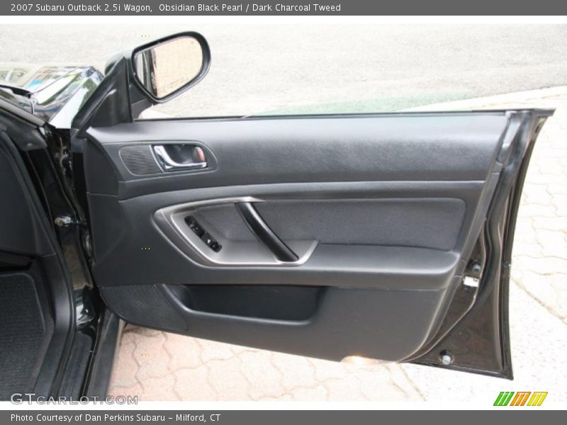 Obsidian Black Pearl / Dark Charcoal Tweed 2007 Subaru Outback 2.5i Wagon