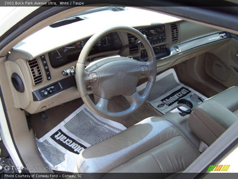 White / Taupe 2001 Buick Park Avenue Ultra