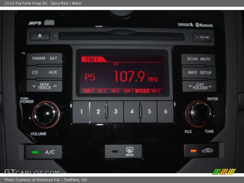 Spicy Red / Black 2010 Kia Forte Koup EX