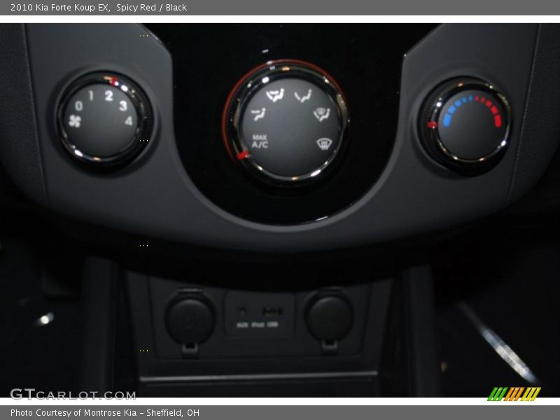 Spicy Red / Black 2010 Kia Forte Koup EX