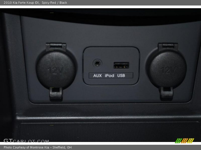 Spicy Red / Black 2010 Kia Forte Koup EX