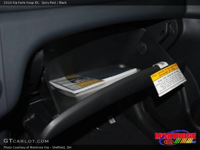 Spicy Red / Black 2010 Kia Forte Koup EX