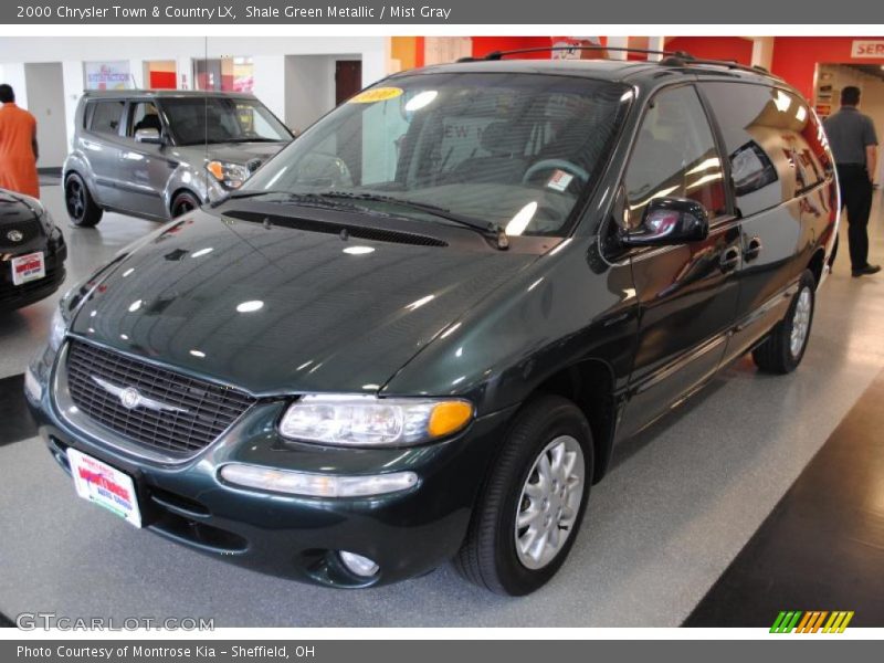 Shale Green Metallic / Mist Gray 2000 Chrysler Town & Country LX