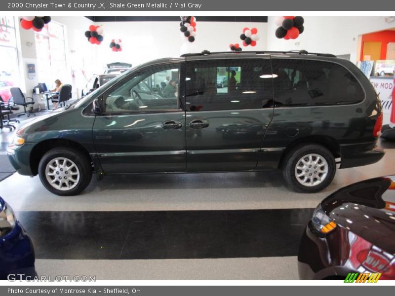 Shale Green Metallic / Mist Gray 2000 Chrysler Town & Country LX