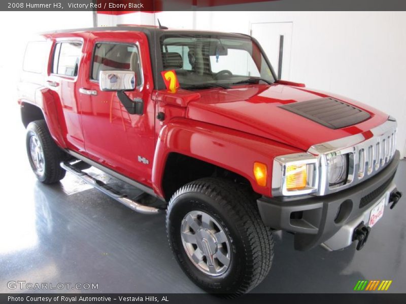 Victory Red / Ebony Black 2008 Hummer H3