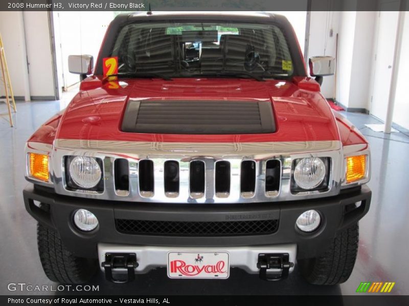 Victory Red / Ebony Black 2008 Hummer H3