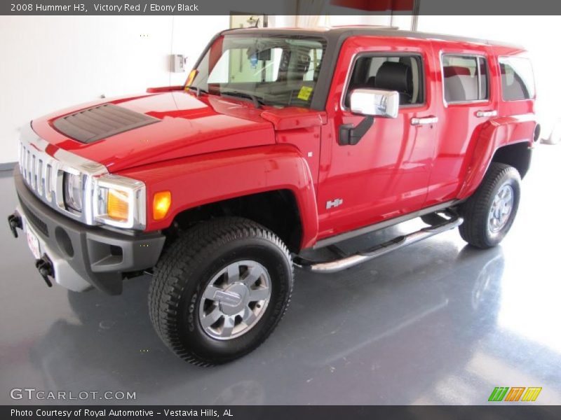 Victory Red / Ebony Black 2008 Hummer H3