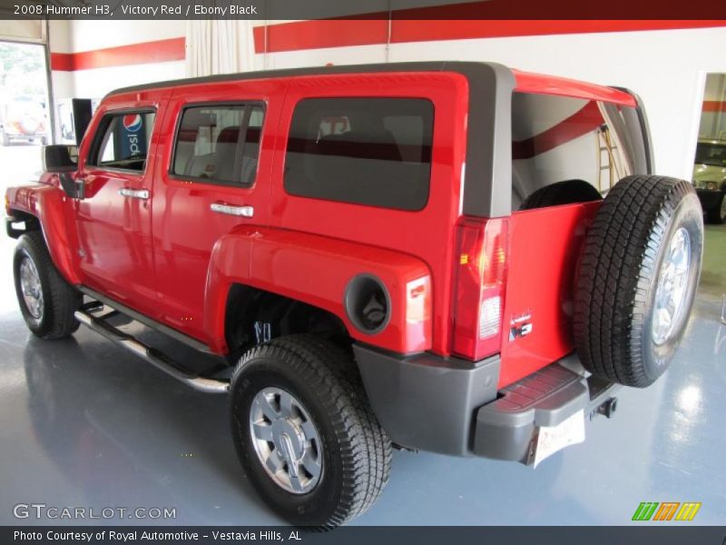 Victory Red / Ebony Black 2008 Hummer H3