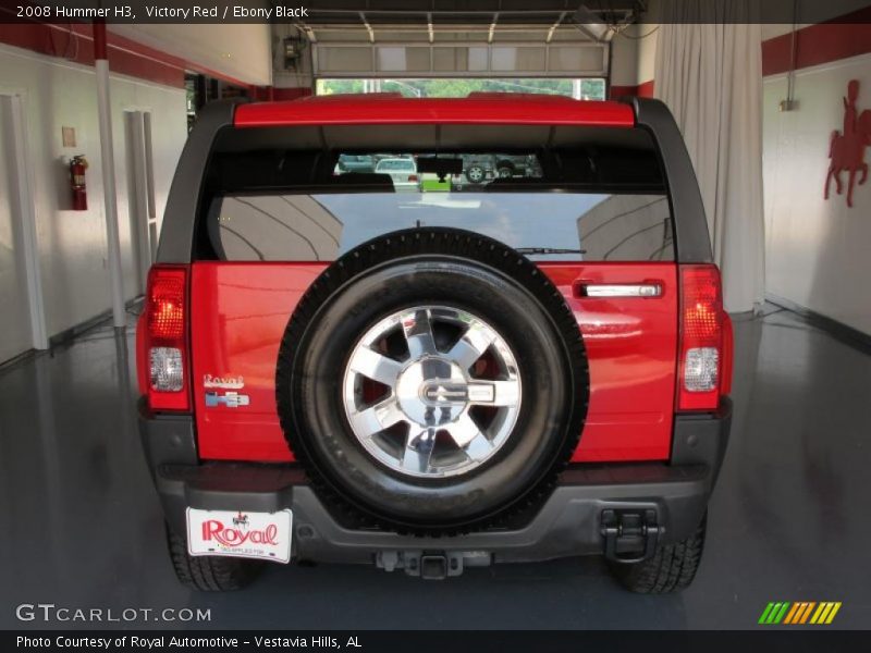 Victory Red / Ebony Black 2008 Hummer H3