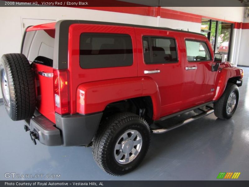 Victory Red / Ebony Black 2008 Hummer H3
