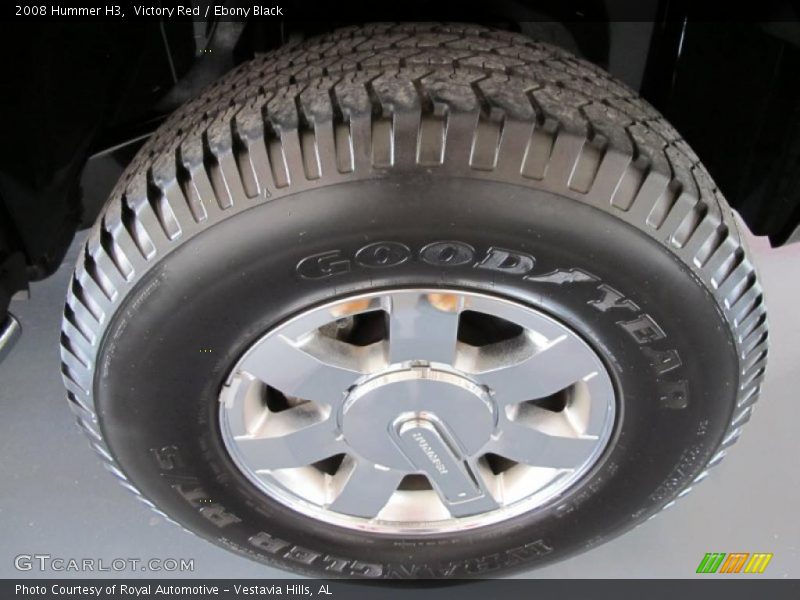 Victory Red / Ebony Black 2008 Hummer H3